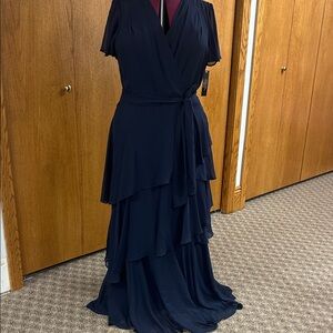 Elegant Navy Blue Women's Dress